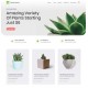 Plantilla Web Plantas
